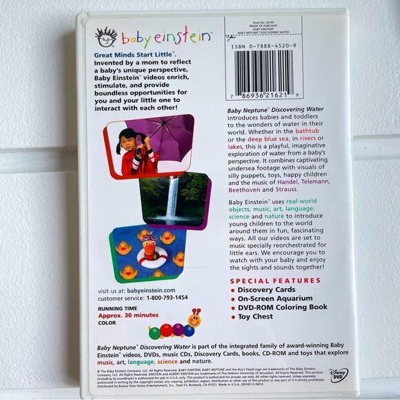 Lot of 3 Baby Einstein DVD’s Baby Galileo, Baby Neptune, & Neighborhood Animals - Picture 10 of 10